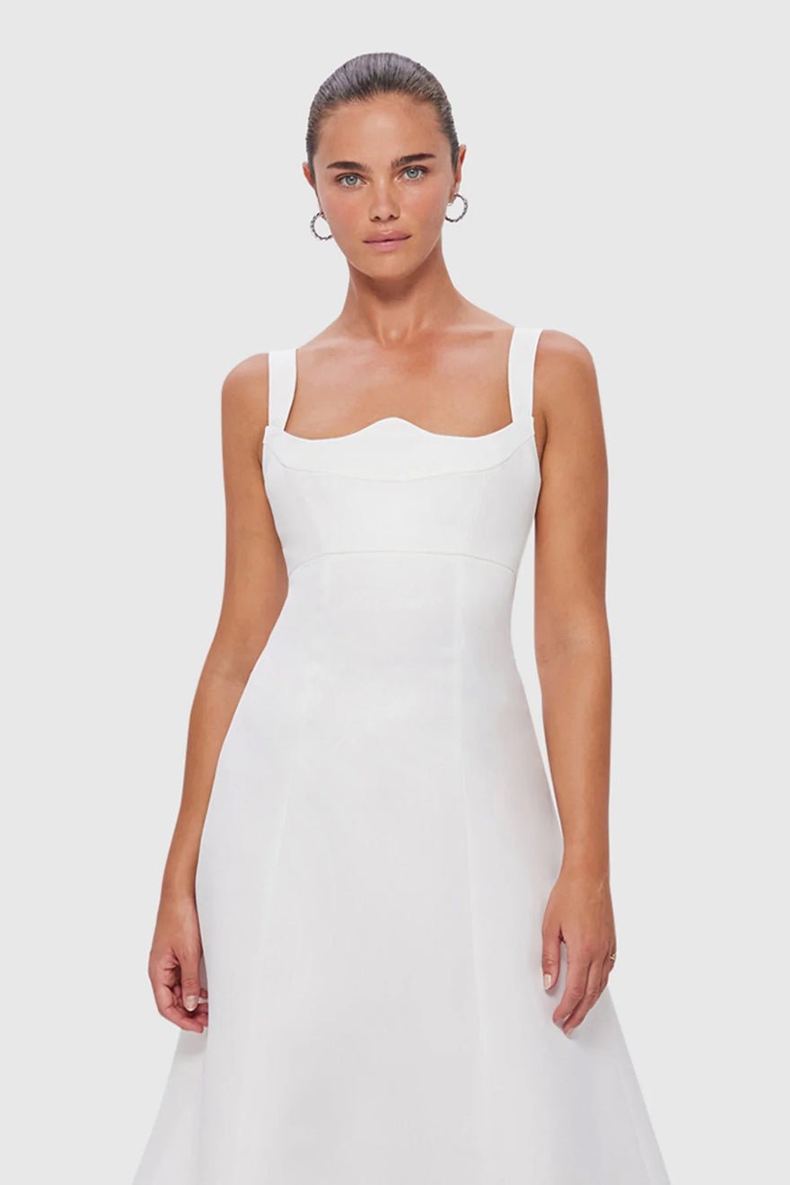 Leo Lin Odette Midi Dress - Snow photo 4
