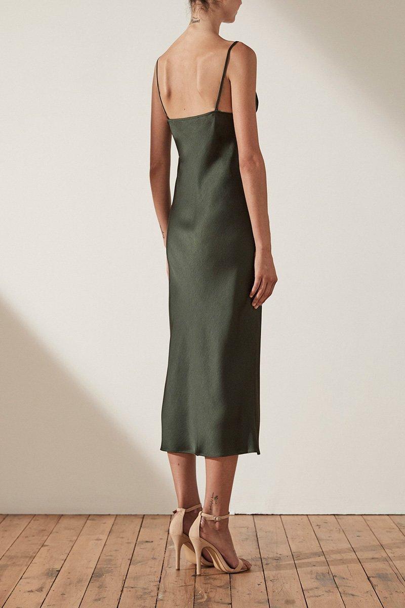 Shona Joy Douglas Bias Slip Midi green 6 photo 3