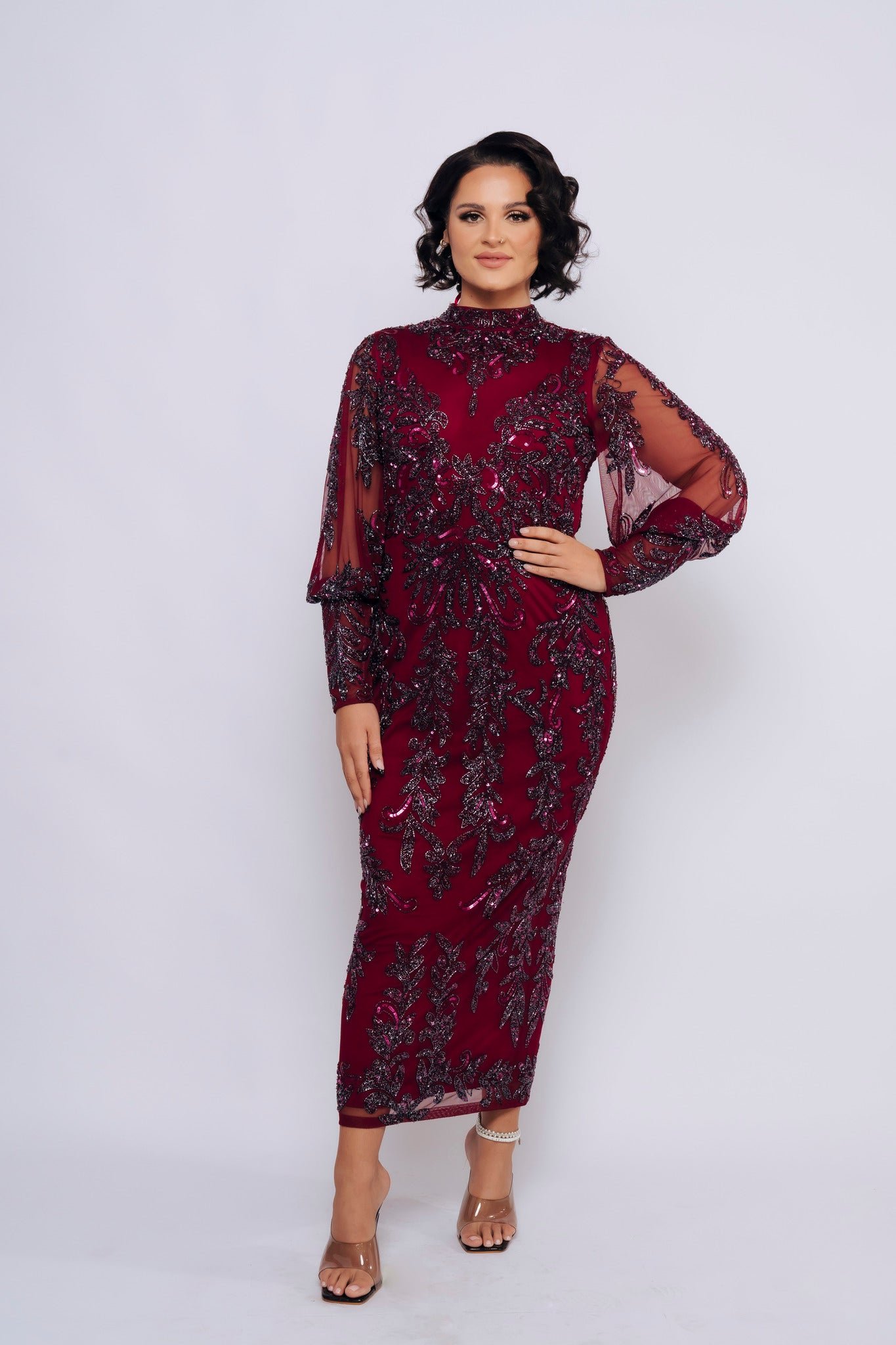 DYLAH MIDI BY MY SECRET WARDROBE PLUM photo 5