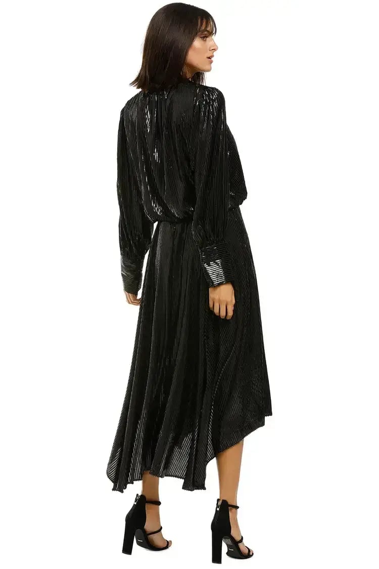 Camilla and Marc Emelie Waisted Dress in Black Size 10 photo 3