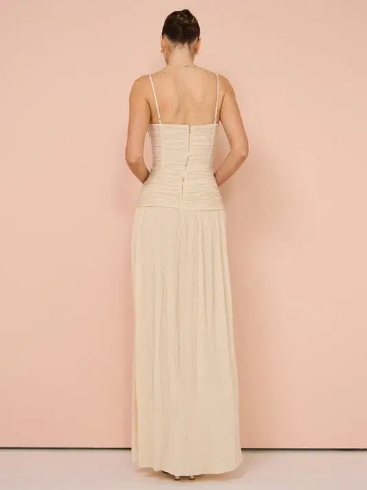 Manning Cartell Double Time Pleat Dress Nougat Size 8 photo 3