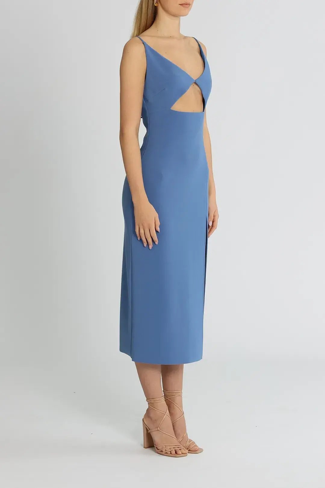 Bec & Bridge Josette Midi Dress Blue Size 10 photo 3