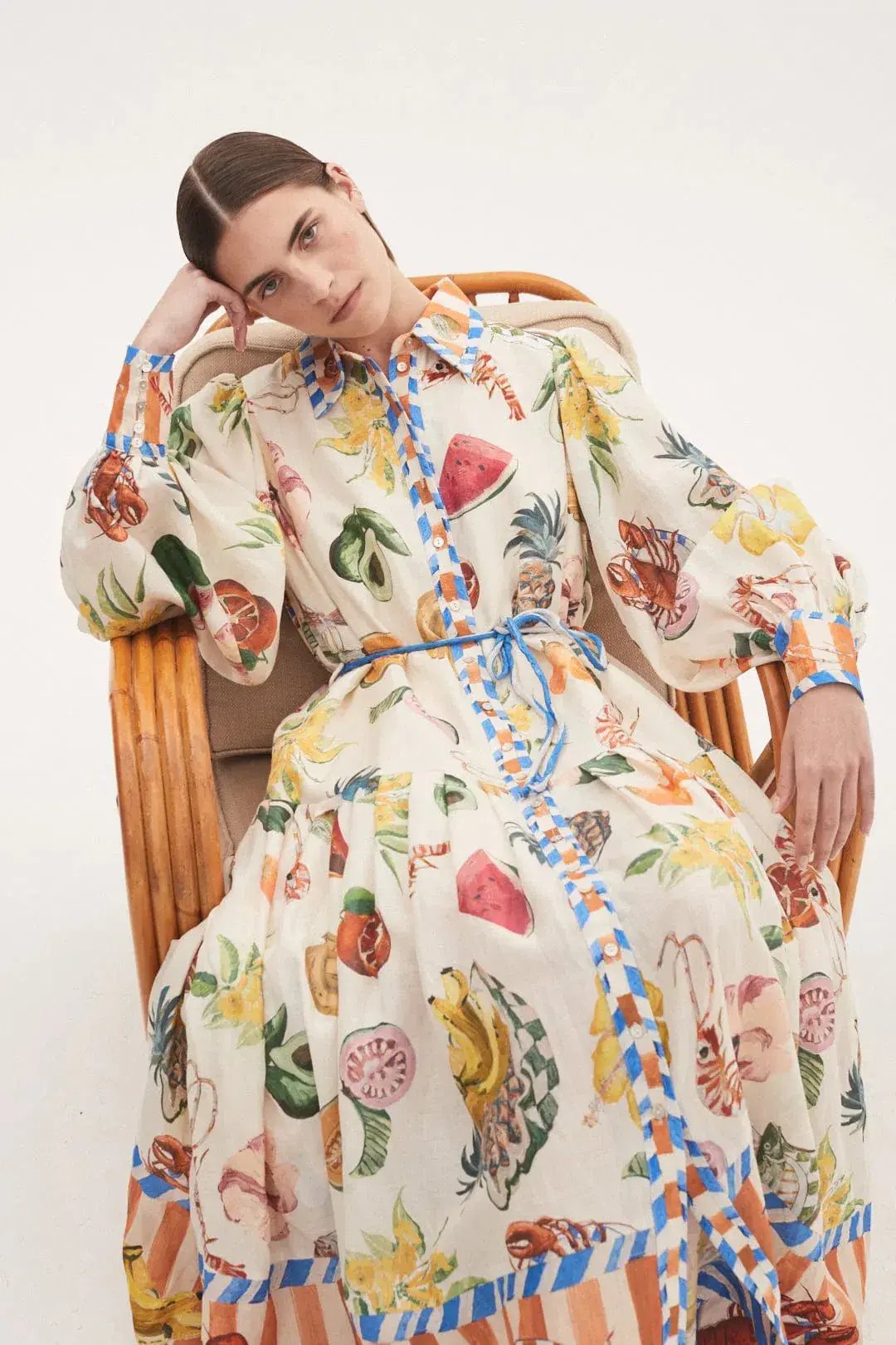 Alemais Theo Shirtdress Multi Size AU 14 photo 2