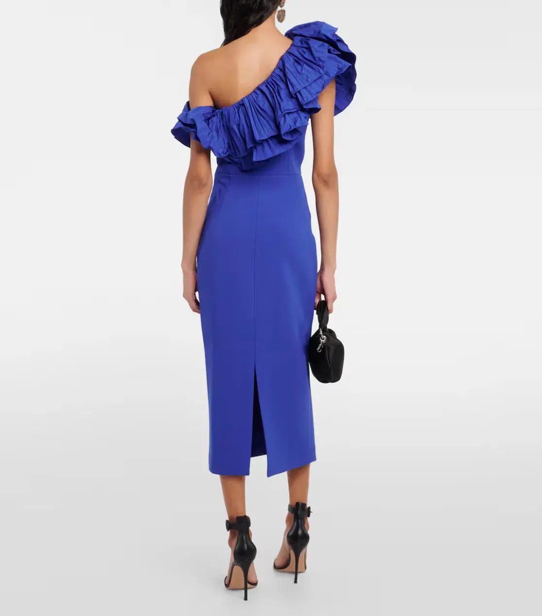Rebecca Vallance Cora One Shoulder Midi dress Blue Size AU 8 photo 3