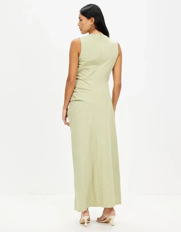 Third Form Drawn Deep Tank Maxi Dress Sage Size 8 photo 3