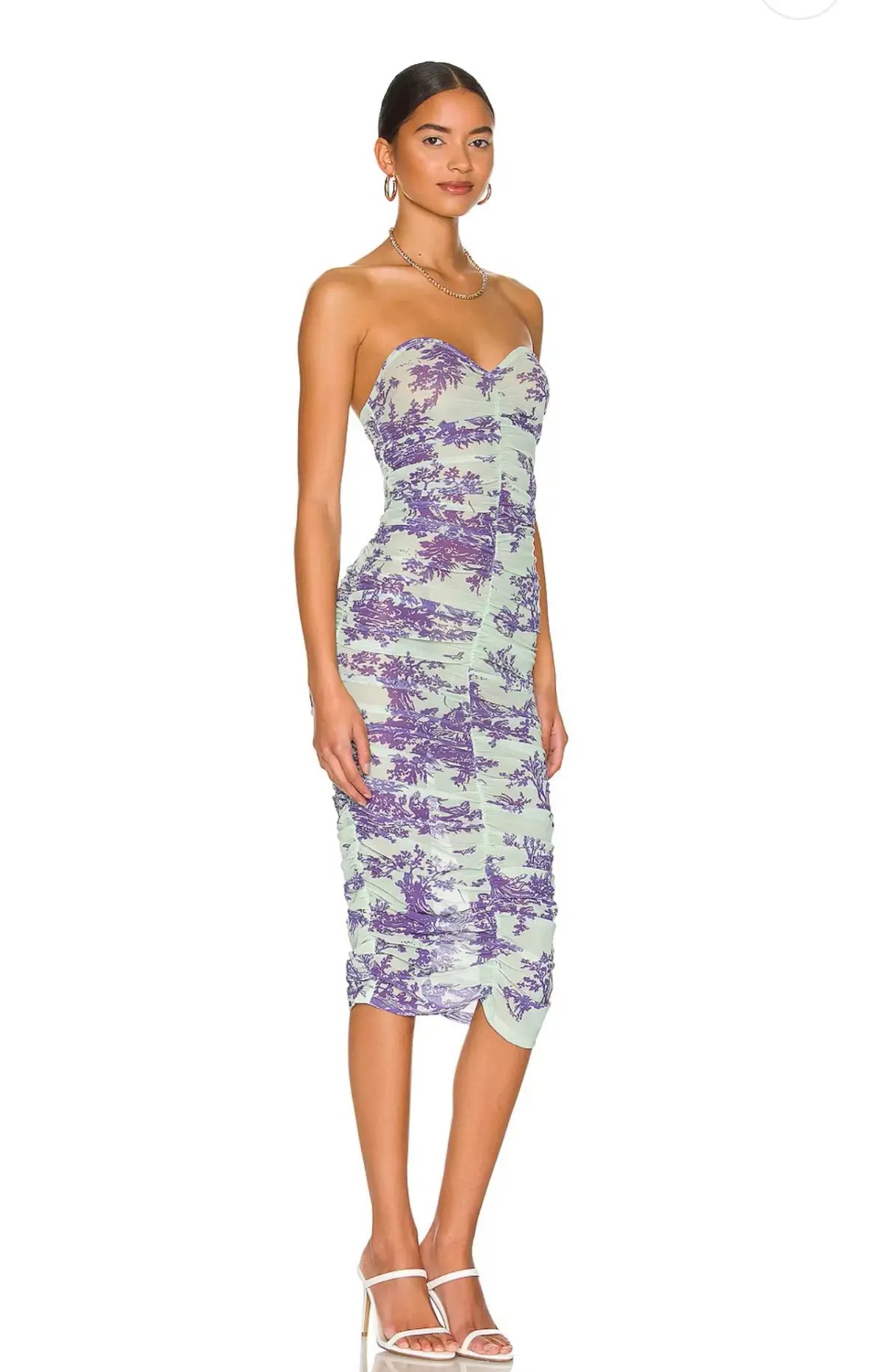 Miaou Renzo Midi Dress Mint Toile Size 6 photo 2