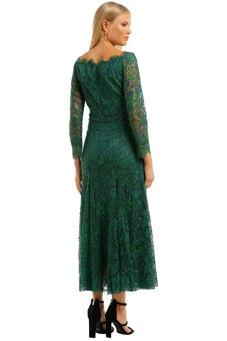 Moss and Spy Kathleen Dress in Green Size 16 photo 3