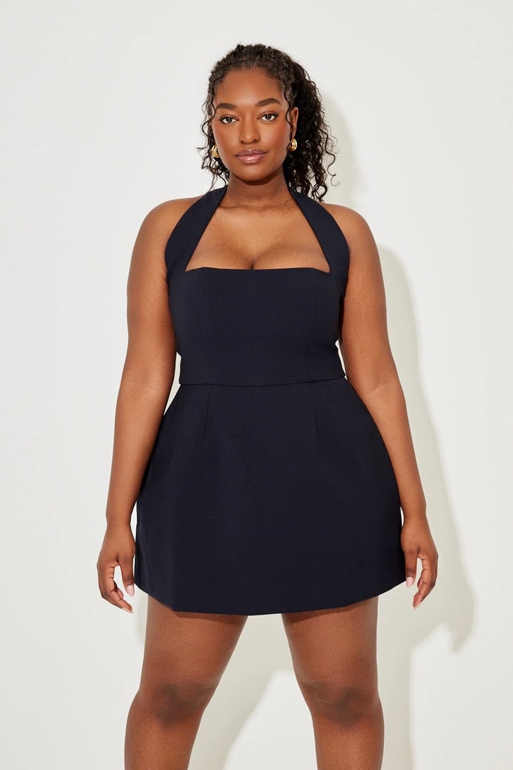 Odd Muse The Ultimate Muse Structured Mini Dress - Navy photo 2