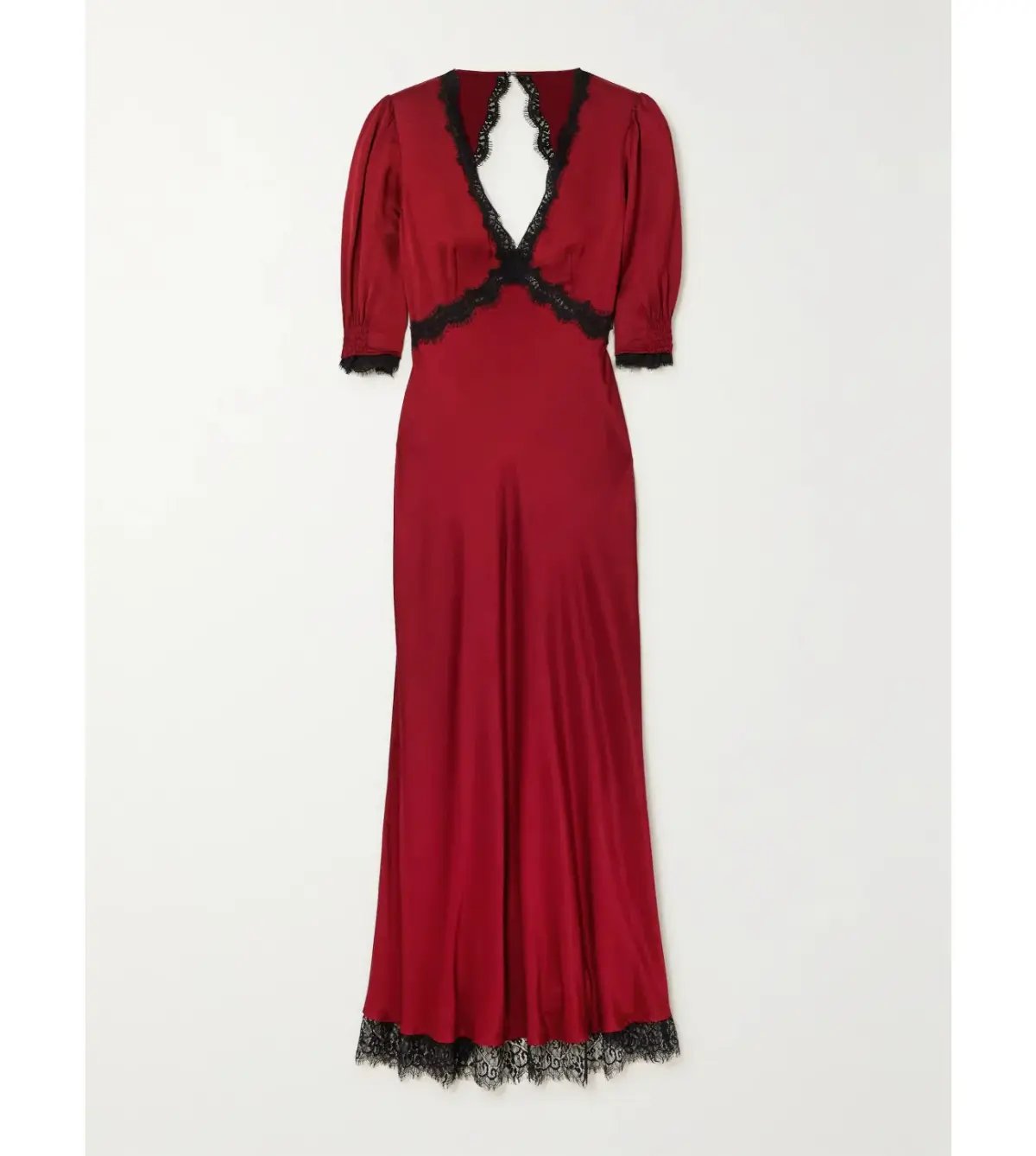 Rixo Gabrielle Open-Back Dress in Red Size AU 20 photo 4