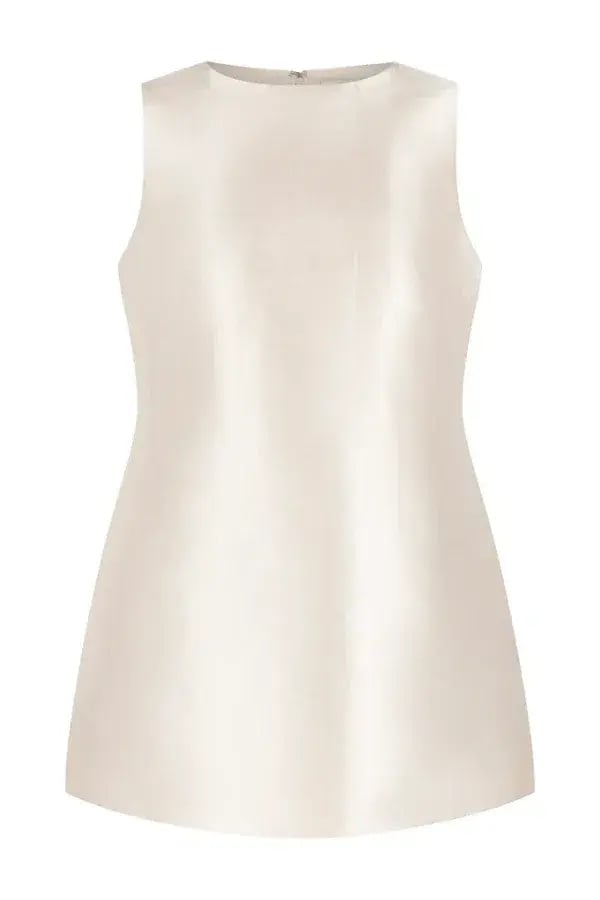 Odd Muse The Ultimate Muse Satin Shift Dress Cream/Blush Size L/Au 12 photo 8