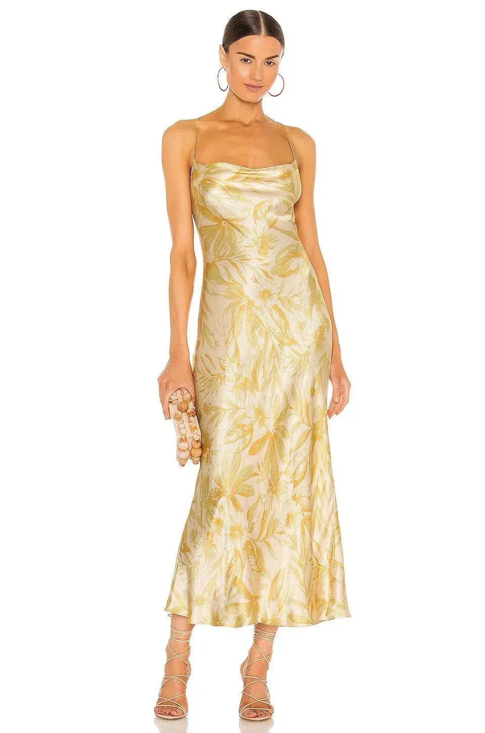 Bec & Bridge Tropical Punch Maxi Dress Yellow Floral Print Size 8 photo 4