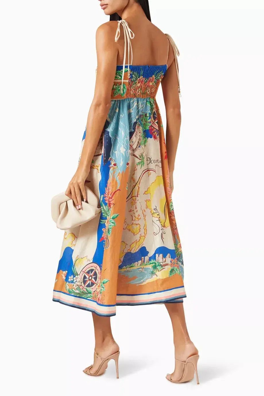 Zimmermann The Alight Picnic Dress in Nautical Map Size 1 /Au 10 photo 2