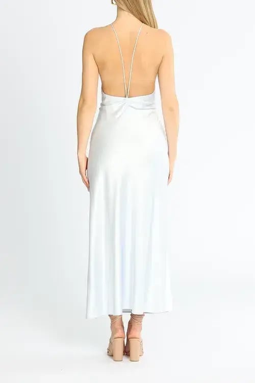 Significant Other Vienna Midi Dress Blue Size 14 photo 3