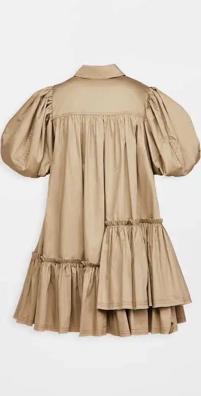 Aje Ambience Shirt Dress Brown Size 8 photo 4