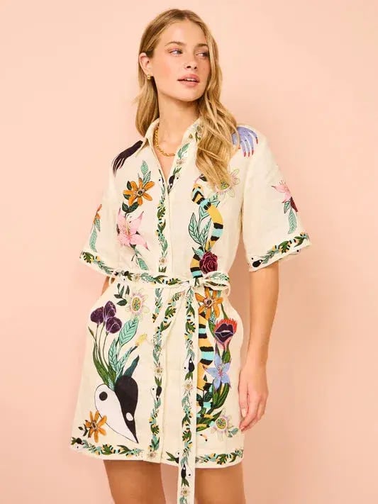 Alemais Meagan Mini Dress Print Size 8 photo 2