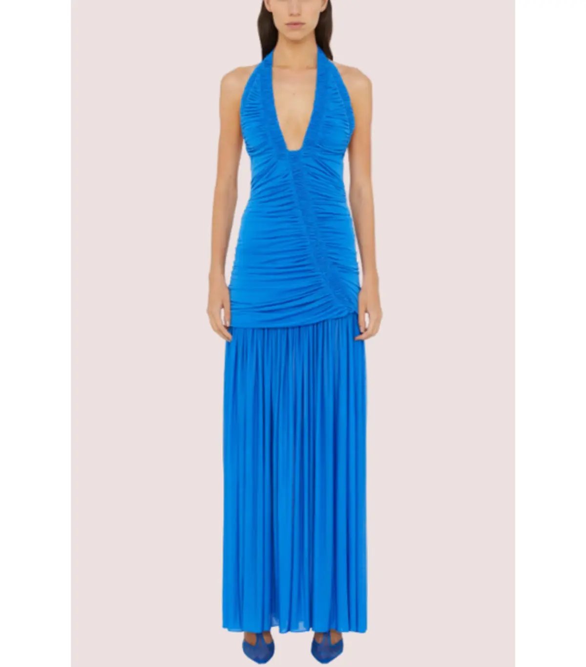 Christopher Esber Orion Gown Lapis Blue Size 8 photo 3