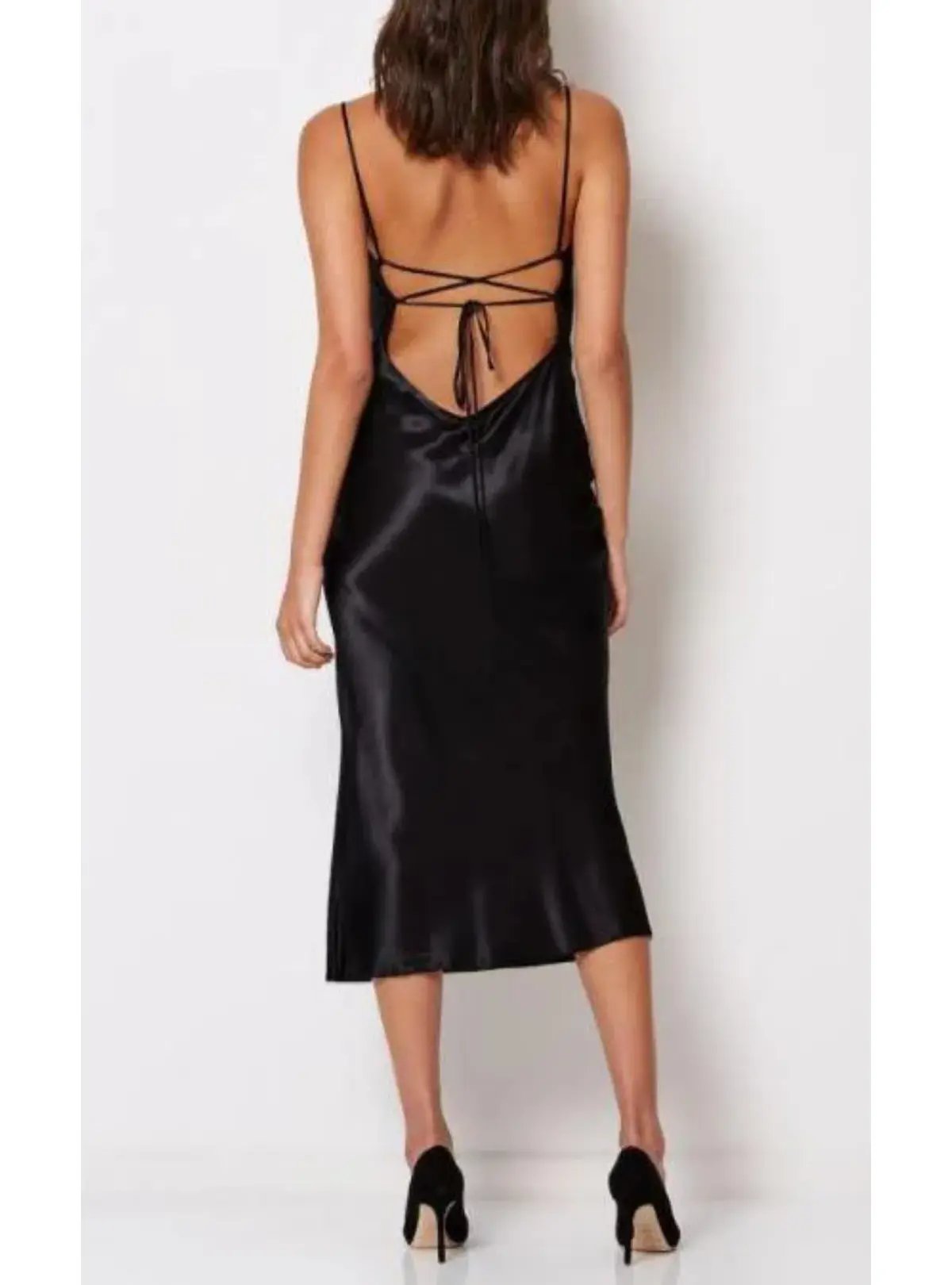 Bec & Bridge Kaia Cowl Dress in Black Size AU 6 photo 2