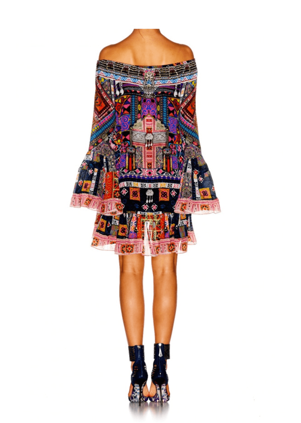 Camilla Patch Me Up A Line Frill Dress XS photo 7