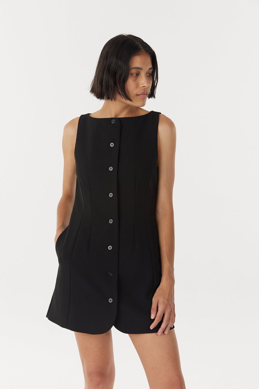 Third Form Skyline Tailored Mini Dress - Black photo 4