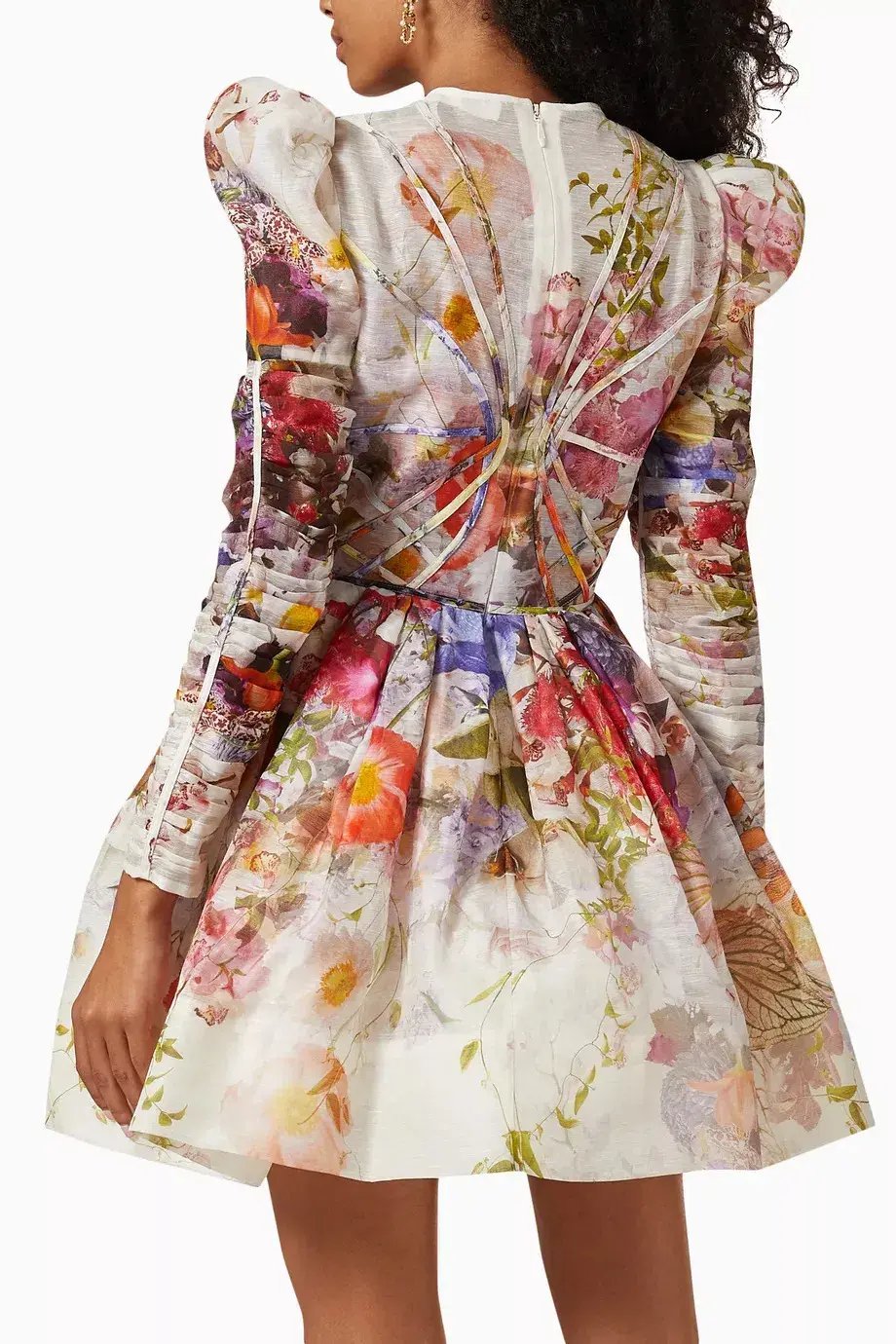 Zimmermann Prima Panelled Mini Dress Multi Floral Size 3 (AU 12-14) photo 3