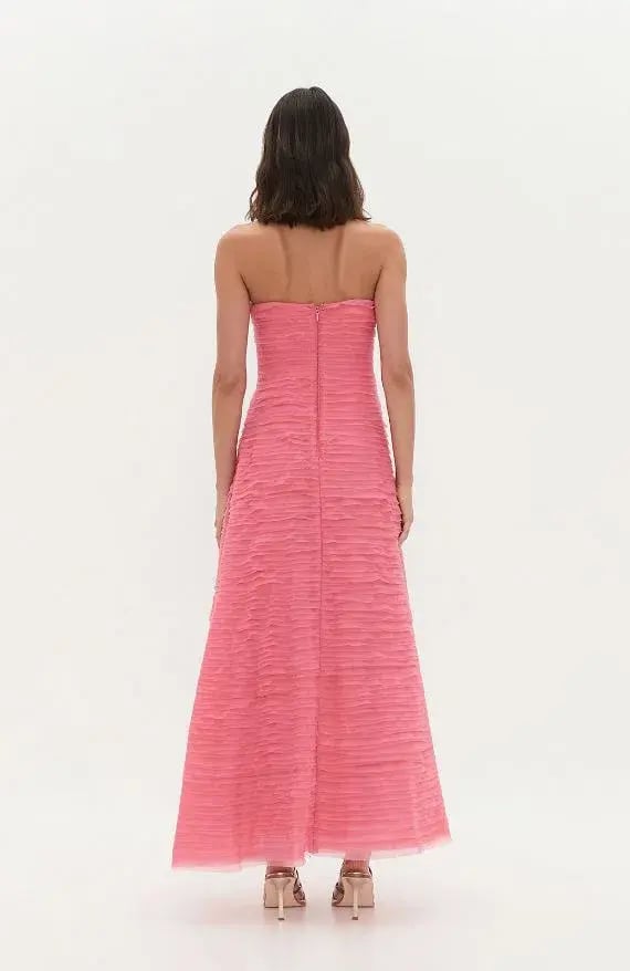 Aje Soundscape Maxi Dress in Guava Pink Size AU6 photo 2