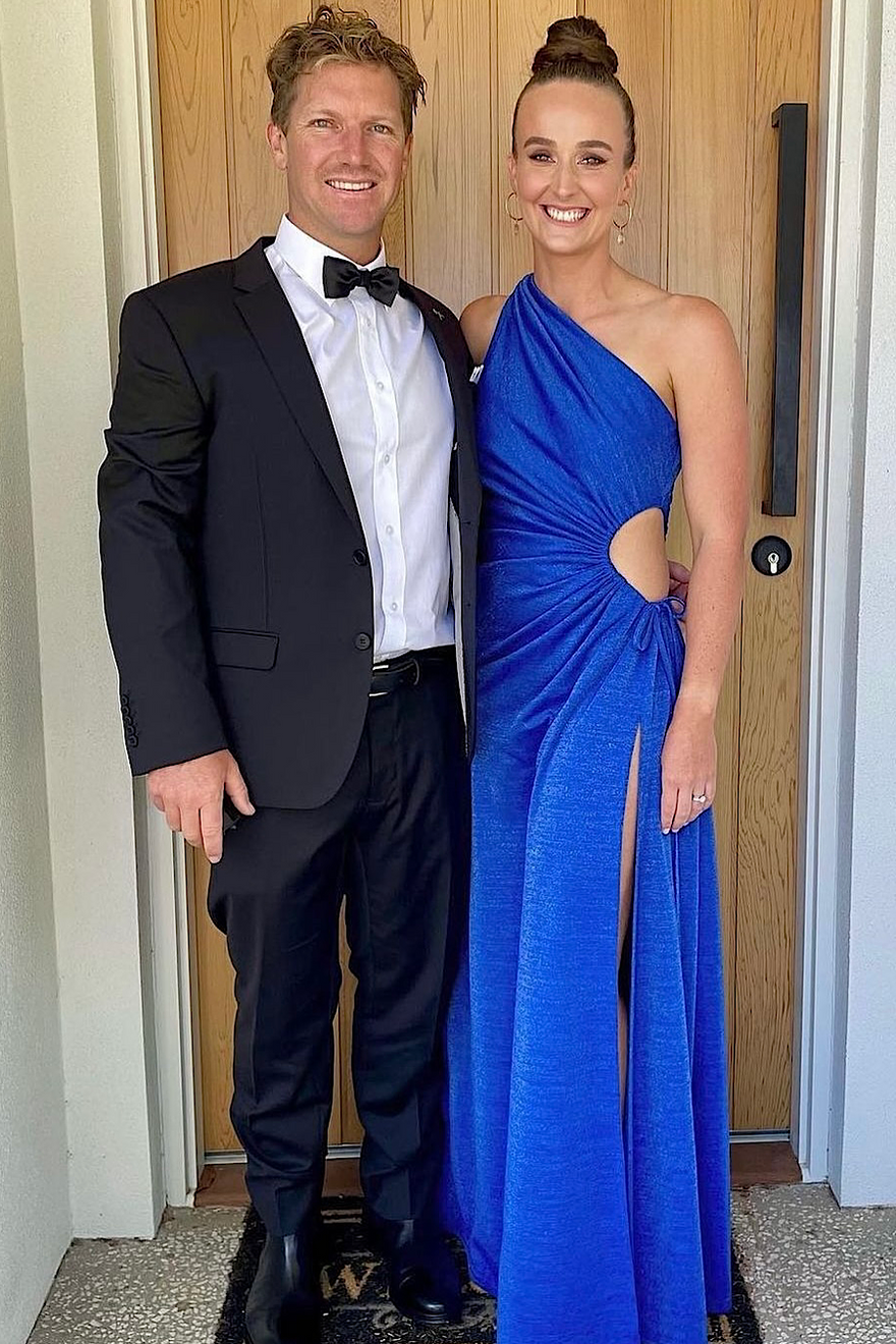 Sonya Nour Maxi In Cobalt Blue Shimmer photo 3