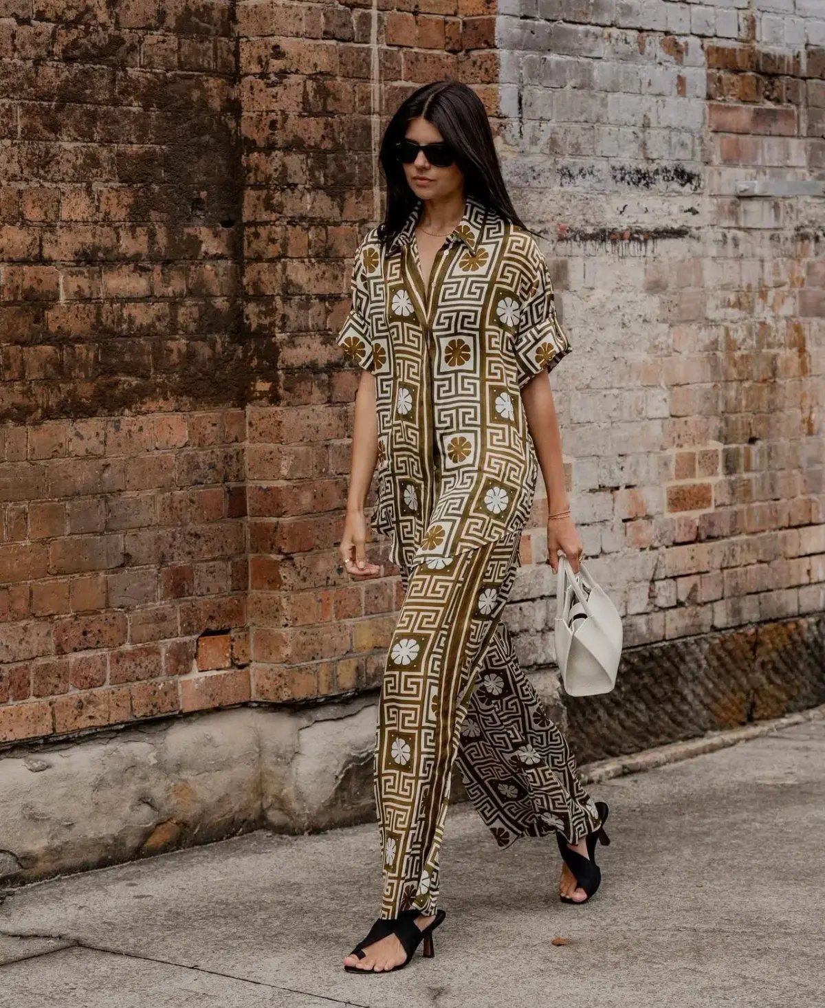Alemais Dimi Jacquard Shirt and Pant Set Print Size 8 photo 2
