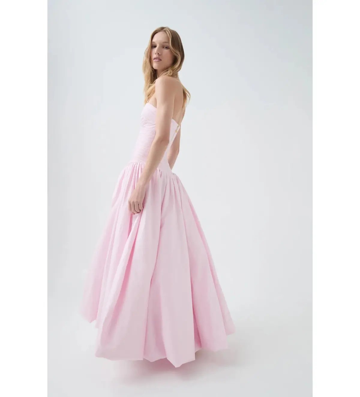 Aje Violette Bubble Hem Maxi Dress Pastel Pink Size AU 12 photo 3