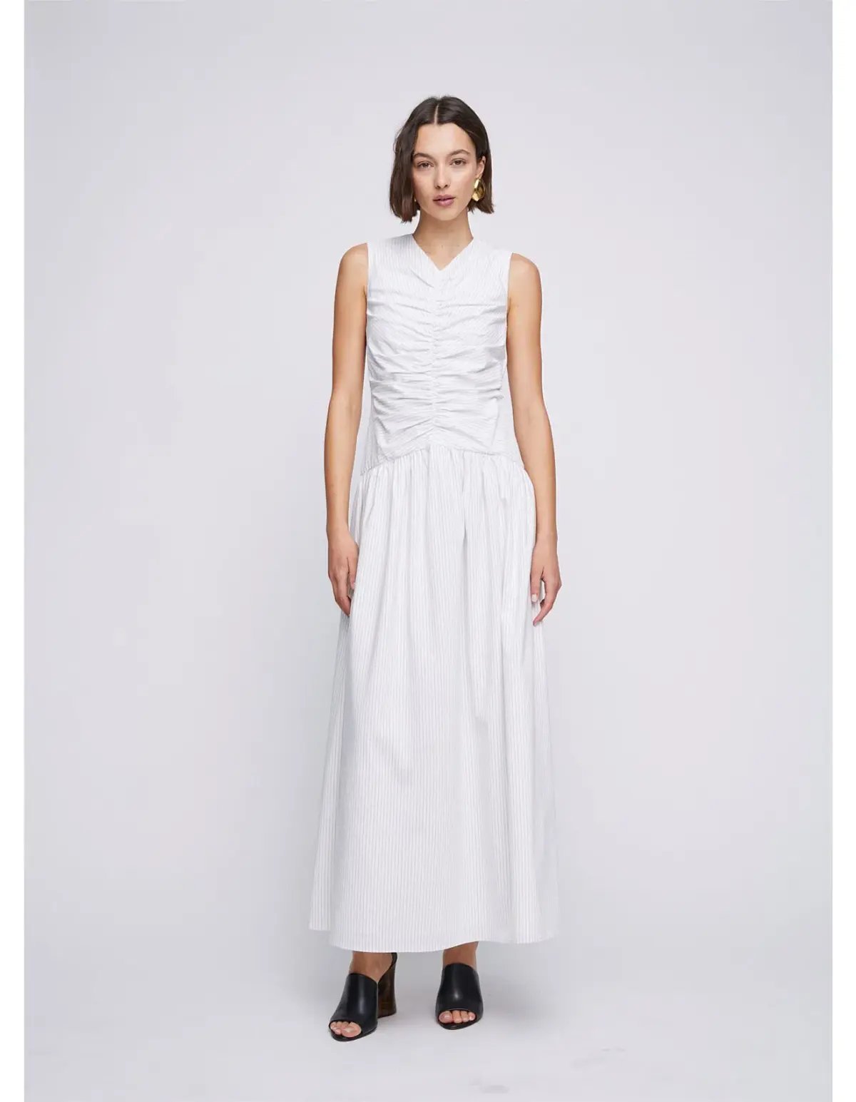 ANNA QUAN Arabella Maxi Dress Taupe Stripe 8 photo 5