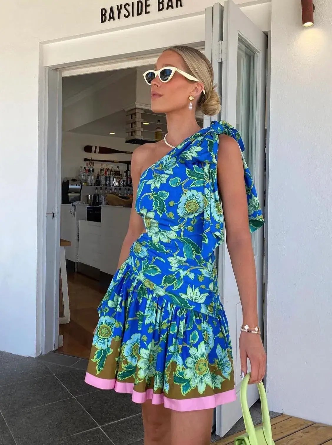 Alemais Winnie One Shoulder Mini Dress Size 14 photo 4
