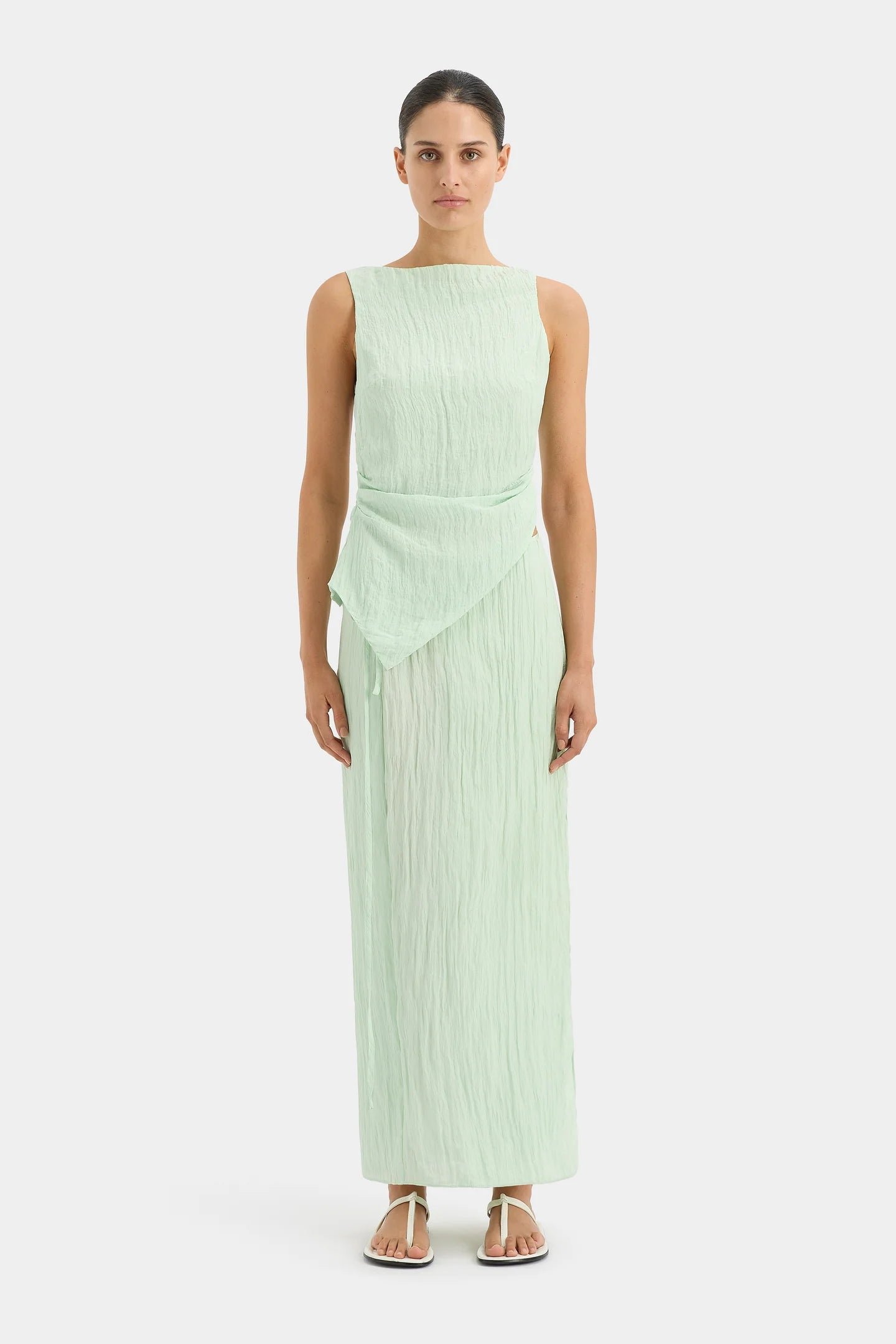 SIR THE LABEL LIGERA OPEN BACK TOP - MINT photo 2