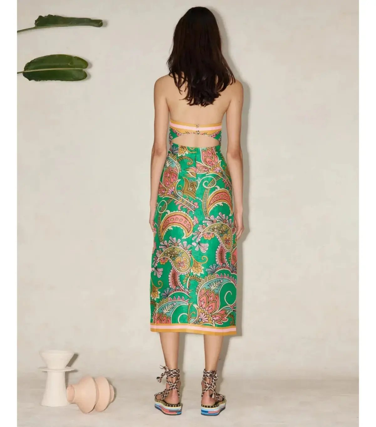 Alemais Marion Bodice Dress Green Size AU 6 photo 3