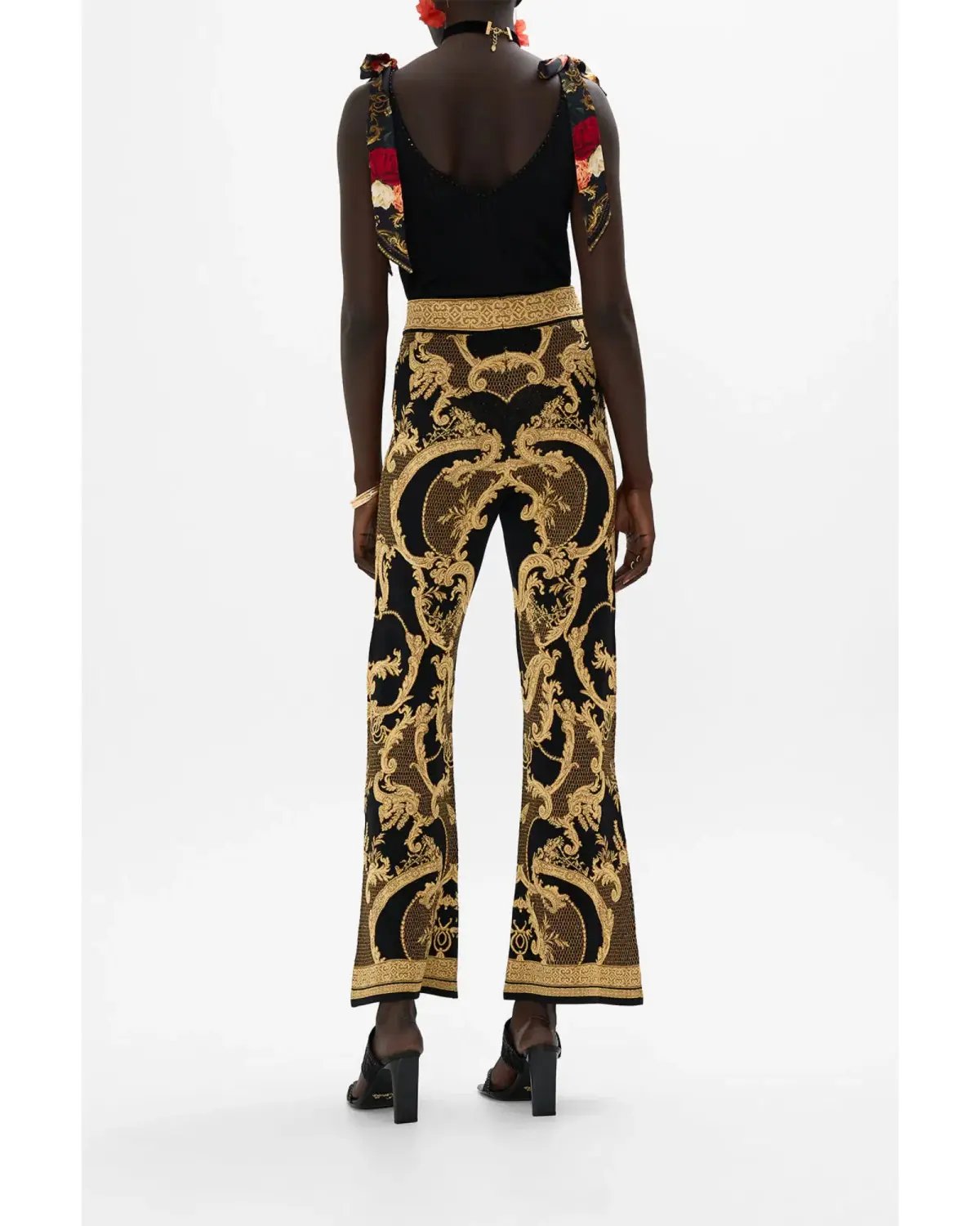 Camilla Flared Jacquard knit pant Magic in the Manuscripts Size AU 10 photo 2
