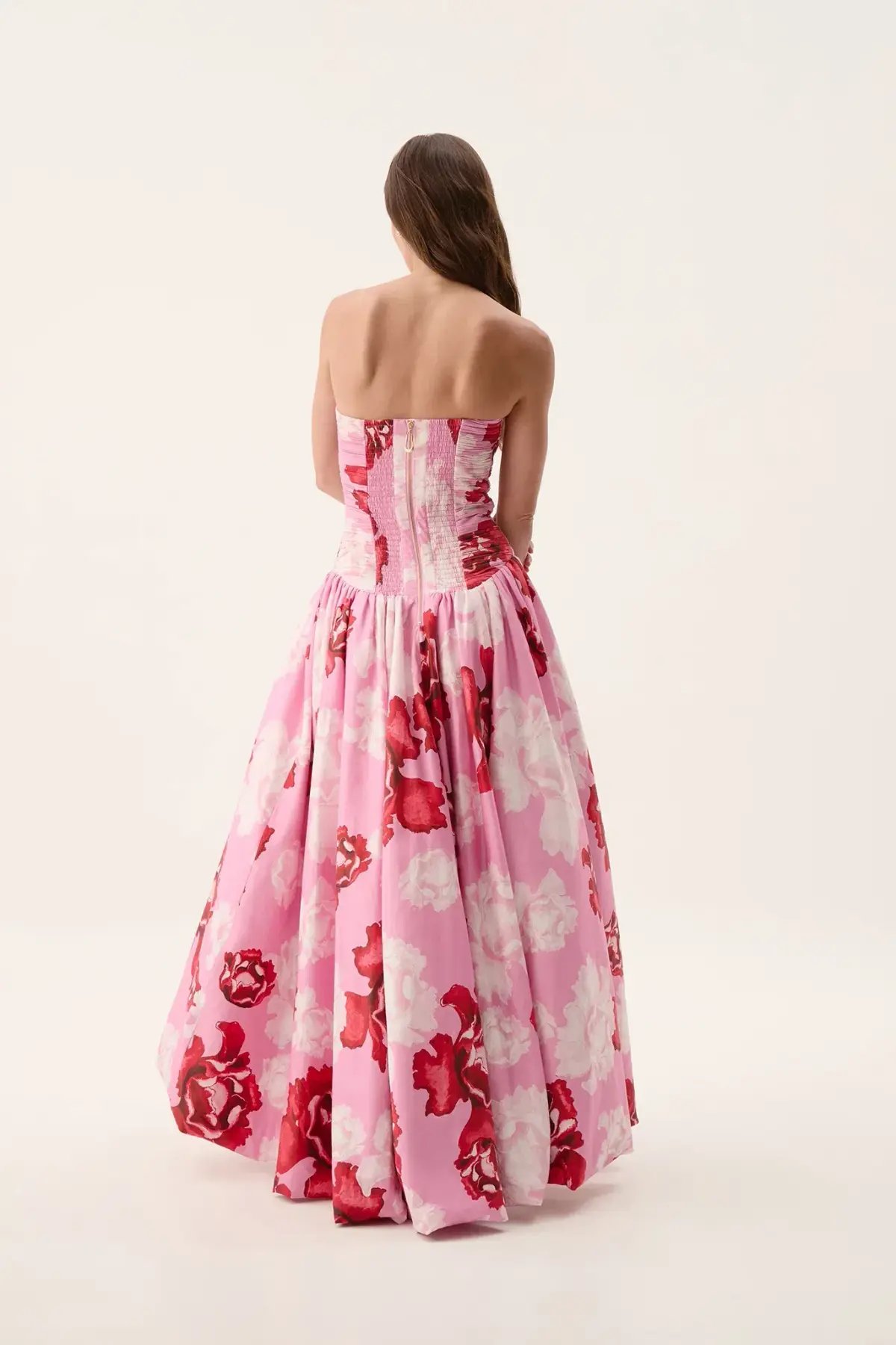 Aje Behold Maxi Dress in Pink Boldly Blooming Size AU 16 photo 3