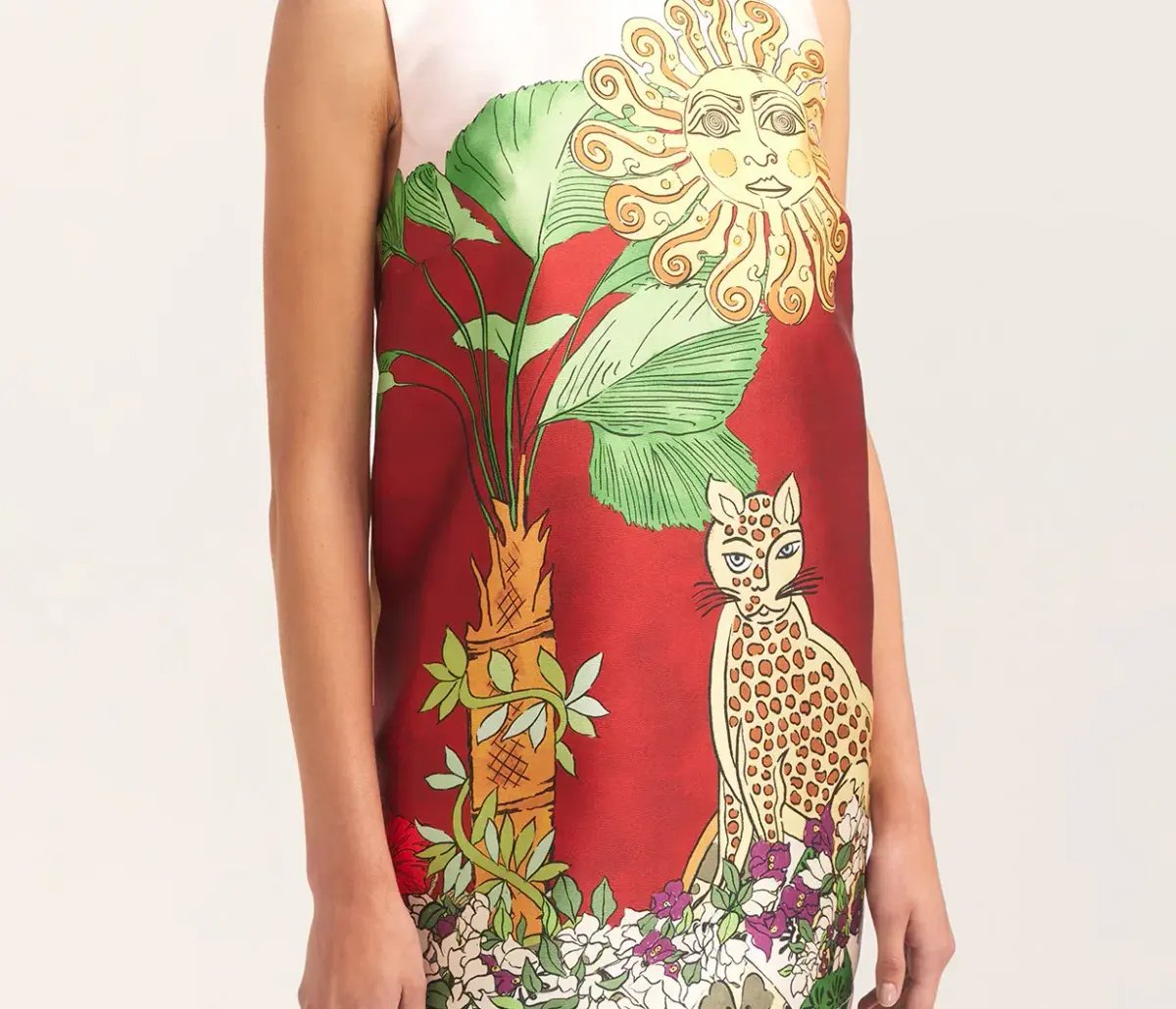 Alemais Tiger Mini Dress Print Size 8 photo 2