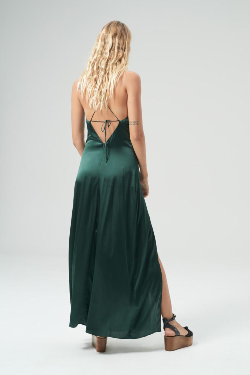 Hansen & Gretel Zen Silk Dress Green Size 8 photo 2