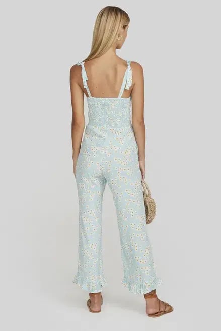 Faithfull the Brand Frankie Jumpsuit Jasmin Floral Print Size Small photo 3