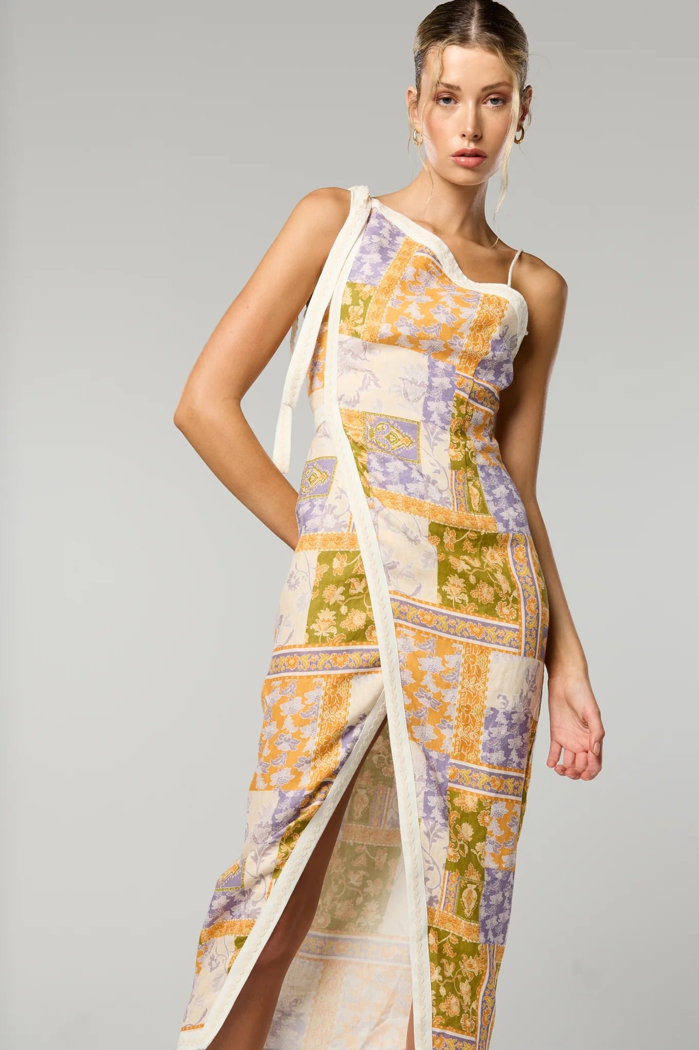 WINONA BILLIE ASYM DRESS - PATCHWORK FLORAL photo 2
