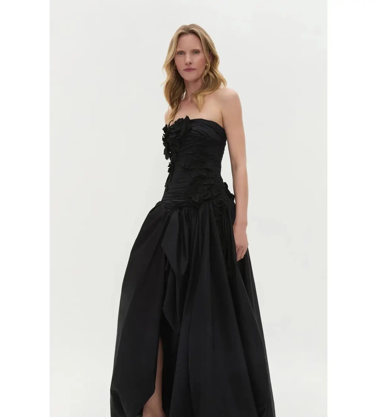Aje Splendour Flower Gown Black Size AU 8 photo 5