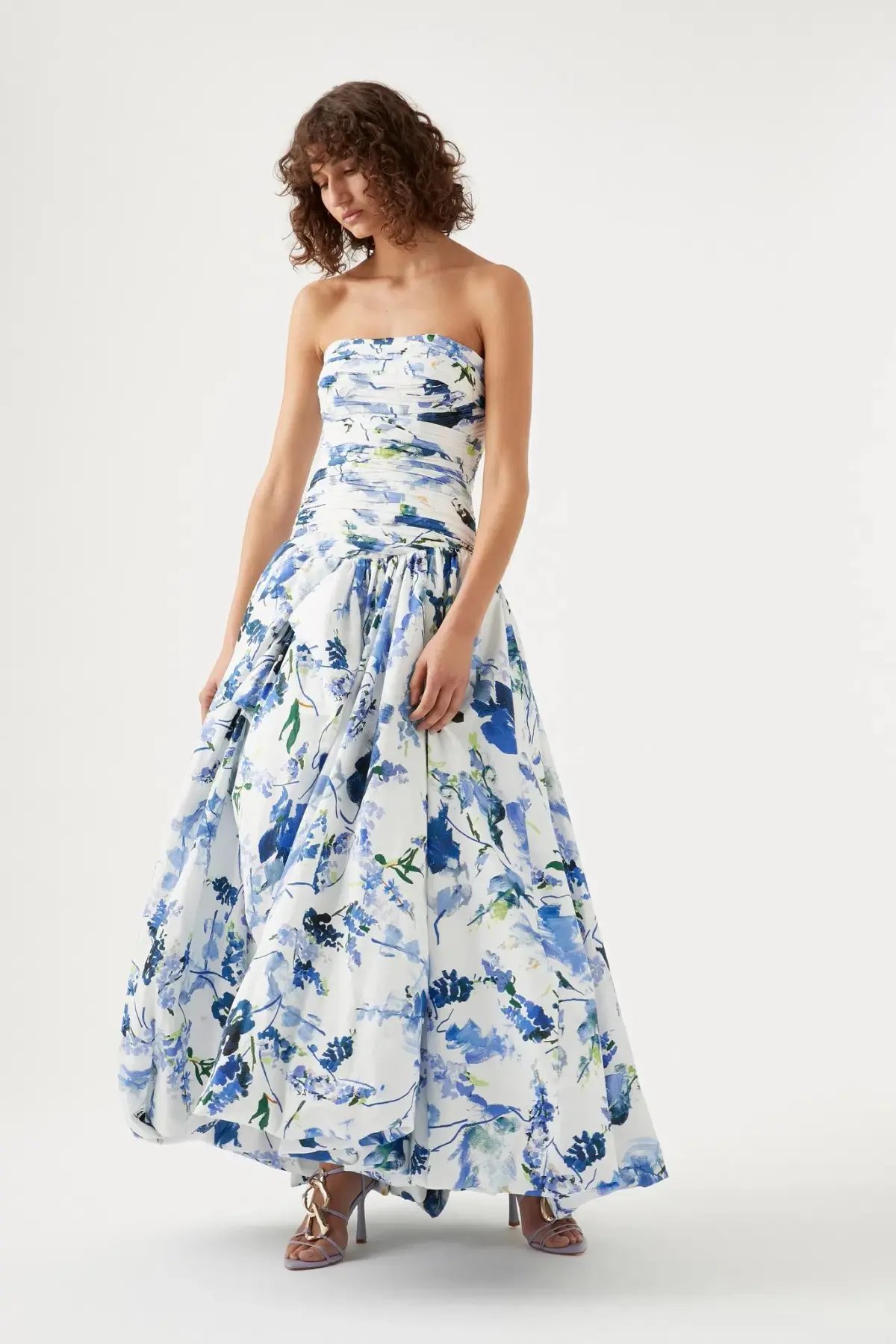 Aje Violette Bubble Hem Maxi Dress Floral 8 photo 3