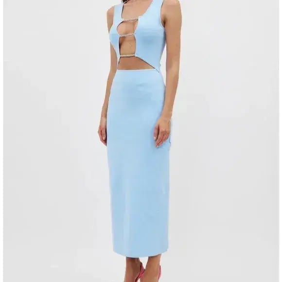 Turlington Maxi Dress in Blue photo 3