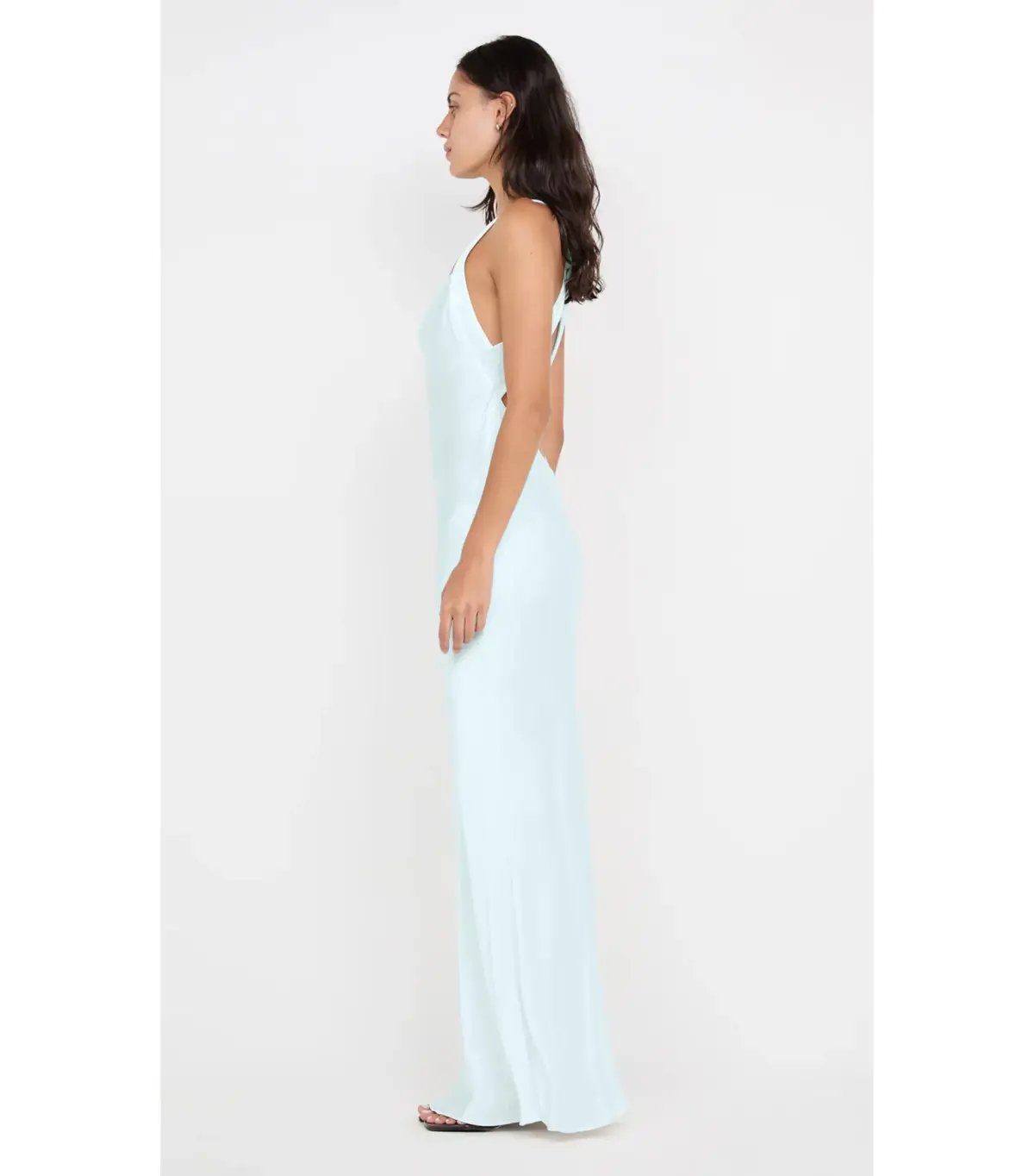 Bec & Bridge Gia Halter Maxi Dress Arctic Blue Size AU 8 photo 2