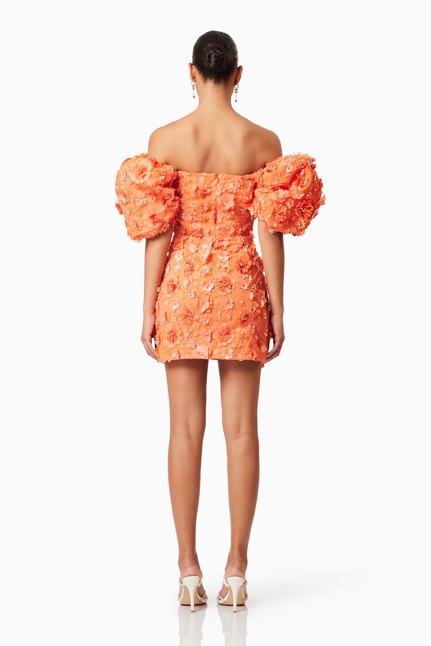 Elliatt Bluebell Mini Dress - Orange photo 2