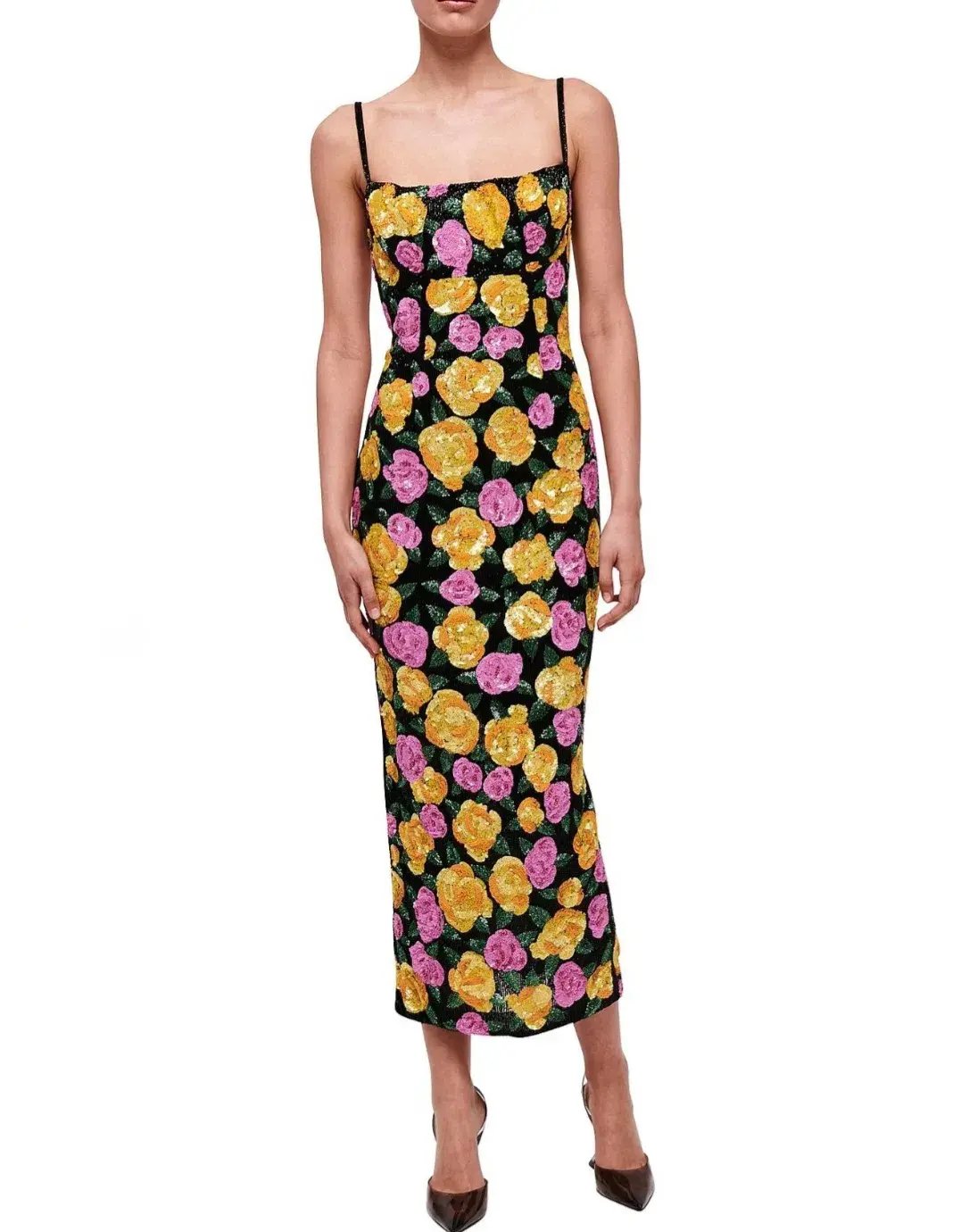 Rachel Gilbert Dallas Midi Dress Floral 4/AU14 photo 2