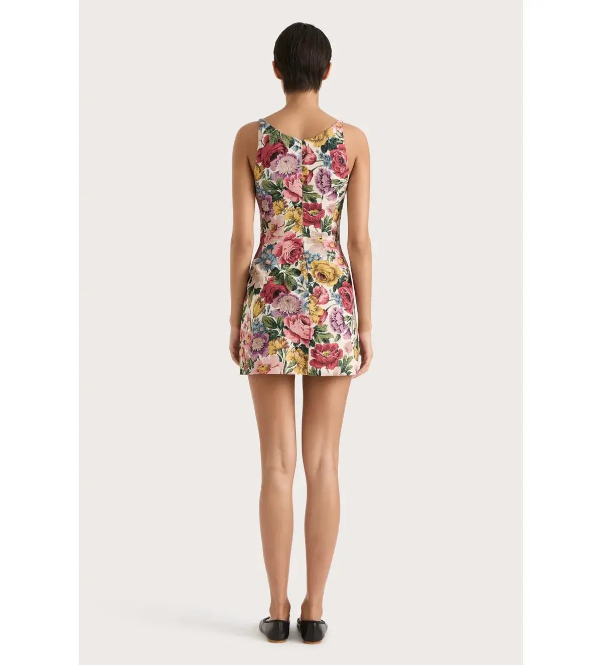 Faithfull the Brand Sanne Mini Dress Colette Floral Multi Size AU 8 photo 3