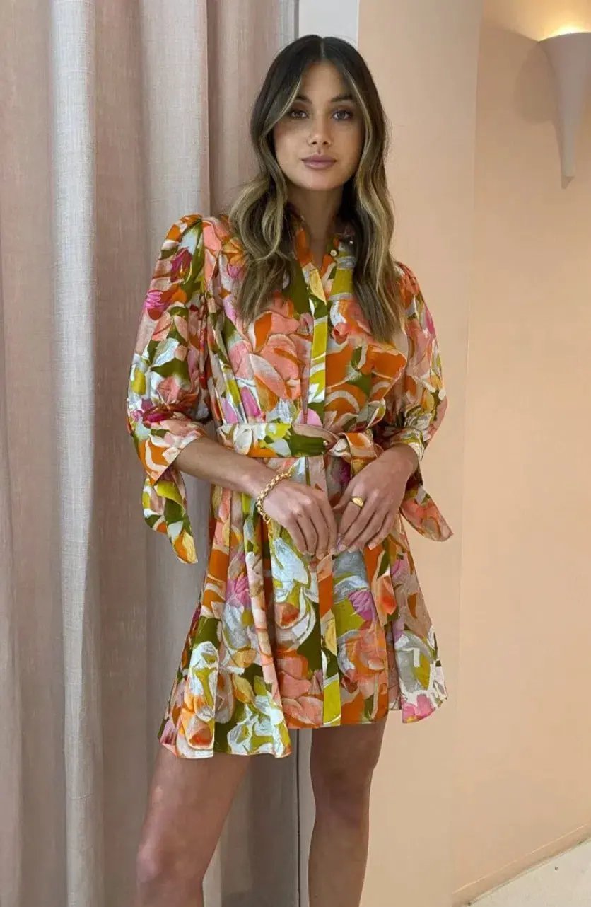 Acler Hendrix Dress Print Size 6 photo 2