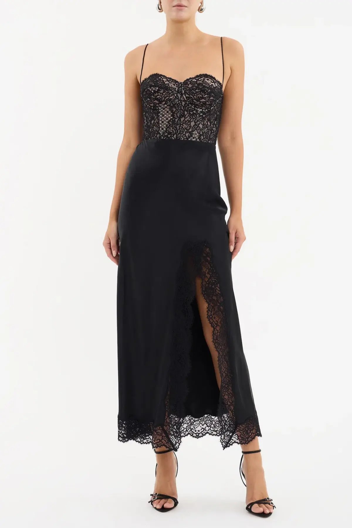 Rebecca Vallance Larisa Midi Dress Black Size AU 12 photo 2
