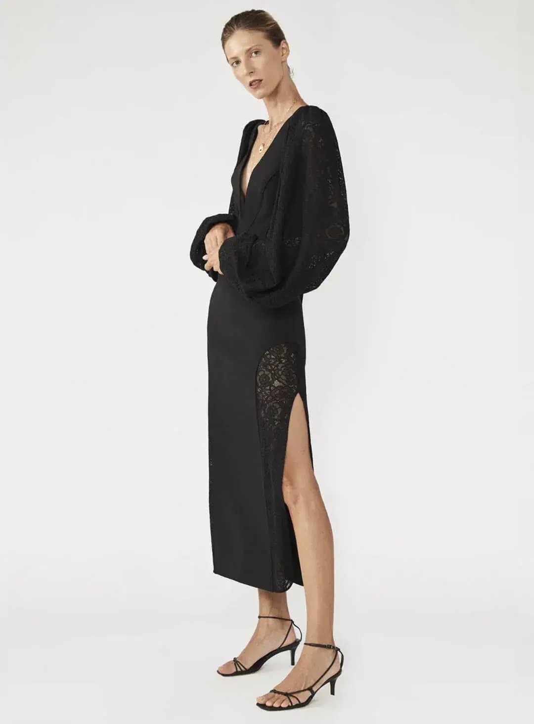 Camilla and Marc Danica Midi Dress Black Size 10 photo 2