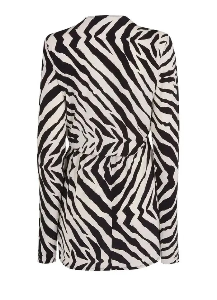 Rat & Boa Allegra Dress Zebra Print Size S/AU 8 photo 4