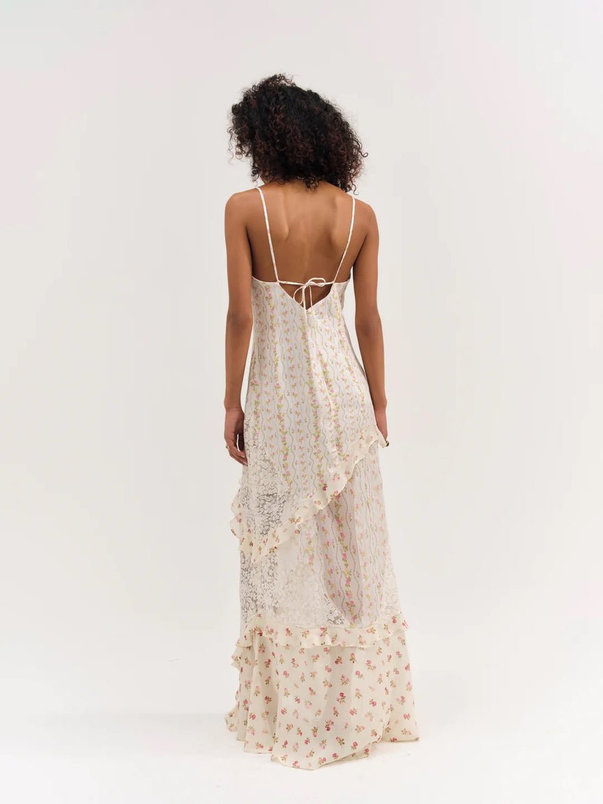 For Love and Lemons Josalyn Maxi Dress - Cream photo 4
